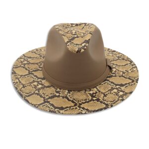 Fedora - Animal Print - Beige/Miel