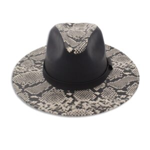 Fedora - Animal Print - Negro/Blanco