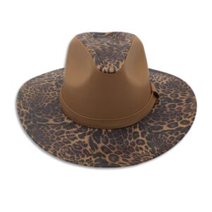 Fedora - Animal Print - Miel/Negro