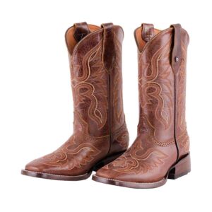 DV2013 Bota Bulldog de cuero Capuchino café