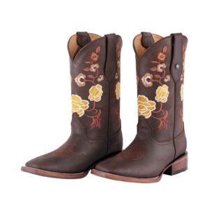 DV1002 Bota Bulldog de cuero Crazy choco
