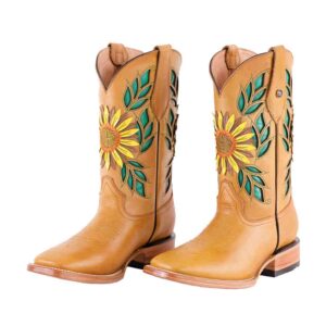 DV2062 Bota bulldog de cuero Vintage miel