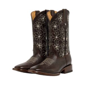DV4061 Bota Bulldog flores/puedras floter café
