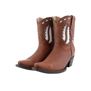 DV2041 Bota corta puntal láser - Crazy bronce