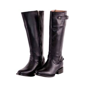 DV1022 Bota Oval campera atanado negro
