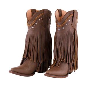 DV7006 Bota Puntal flecos floter choco