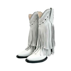 DV7002 Bota Puntal flecos Grizzly blanco