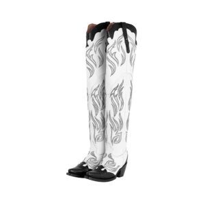 DV3072 Bota Puntal extra alta grizzly blanco/negro