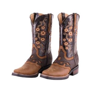 DV4001 Bota Rodeo antifaz de hule crazy tang/choco