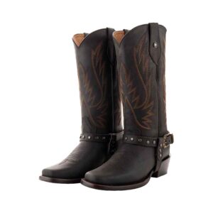 DV1094 Bota Rodeo con cinto Crazy choco