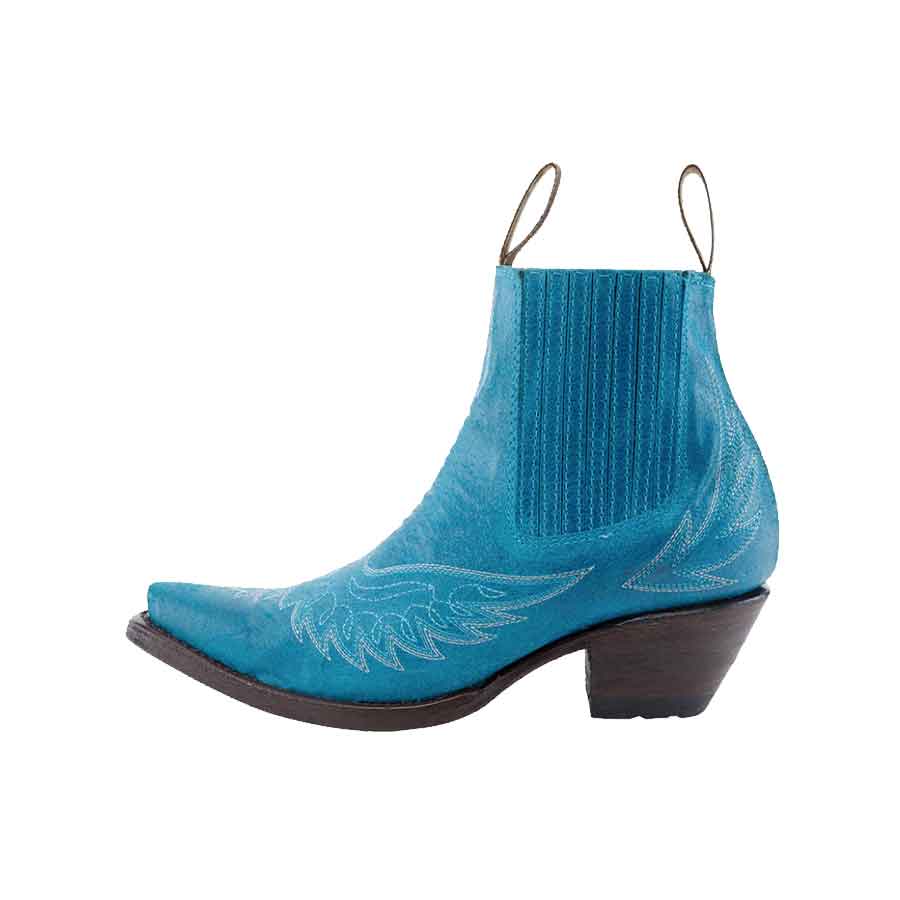 Botín-puntal-bordado-águila-jersey-azul-turquesa-1
