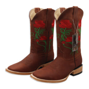 DV4041 Bota Bulldog Rosas Cazy Bronce