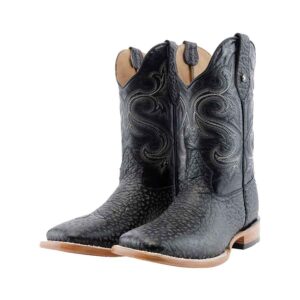 CV1073 Bota Bulldog cuello de toro negro/negro