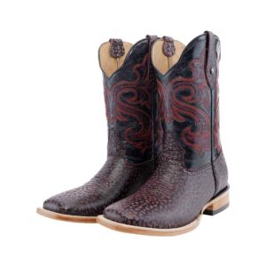 CV1074 Bota Bulldog cuello de toro vino/vino