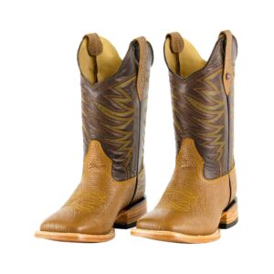 CV1001 Bota Bulldog de cuero búfalo miel/café