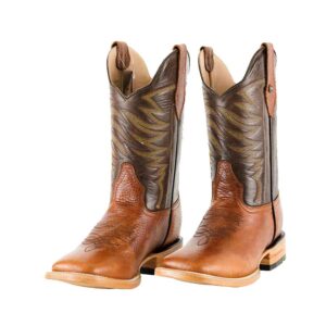 CV1003 Bota Bulldog de cuero bullfy bronce/café