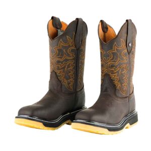 CV8001 Bota Casco de acero crazy floter choco
