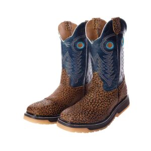CV1053 Bota Casco de acero Cuello toro órix/azul