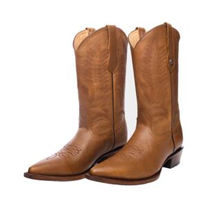 CV1033 Bota Chihuahua cuero crazy oro