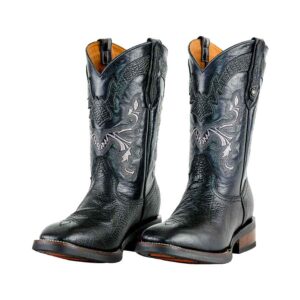CV3002 Bota Española de hule búfalo negro/negro