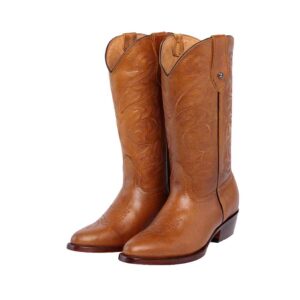 CV6003 Bota Oval bordada Capuchino miel