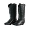 CV6001 Bota Oval bordada grizzly negro