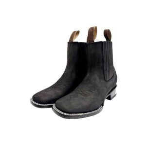 CV2062 Botín Bulldog con ringle nubuck negro