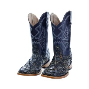 EBV1014 Bota Bulldog pescado rombos oro negro